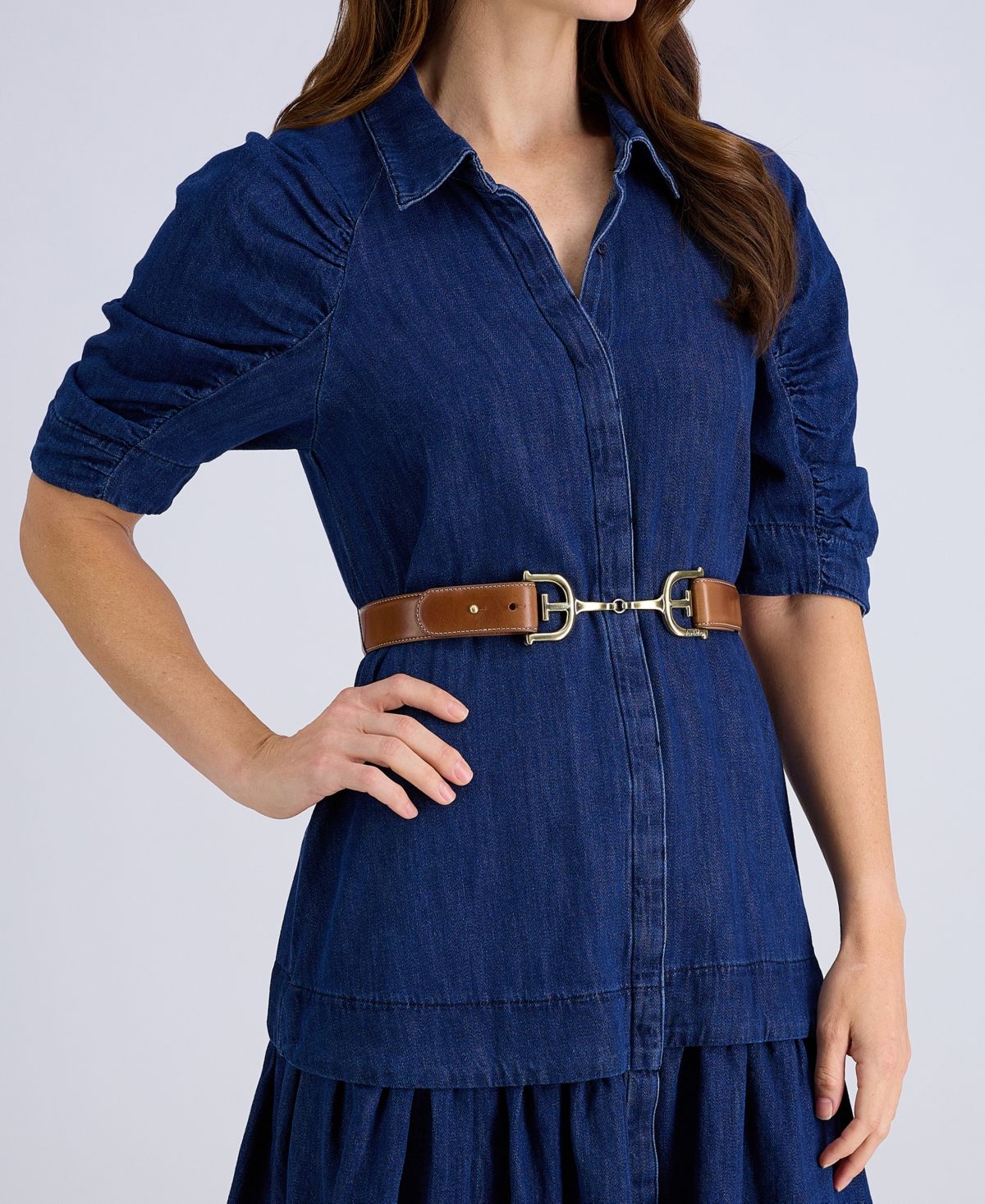 Shop Sam Edelman Women's Horse Bit Buckle Waist Belt In Tan