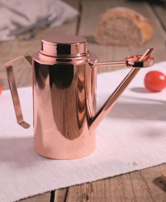 OLIPAC Stainless Steel 400 ml Olive Oil Cruet with Drop Catcher