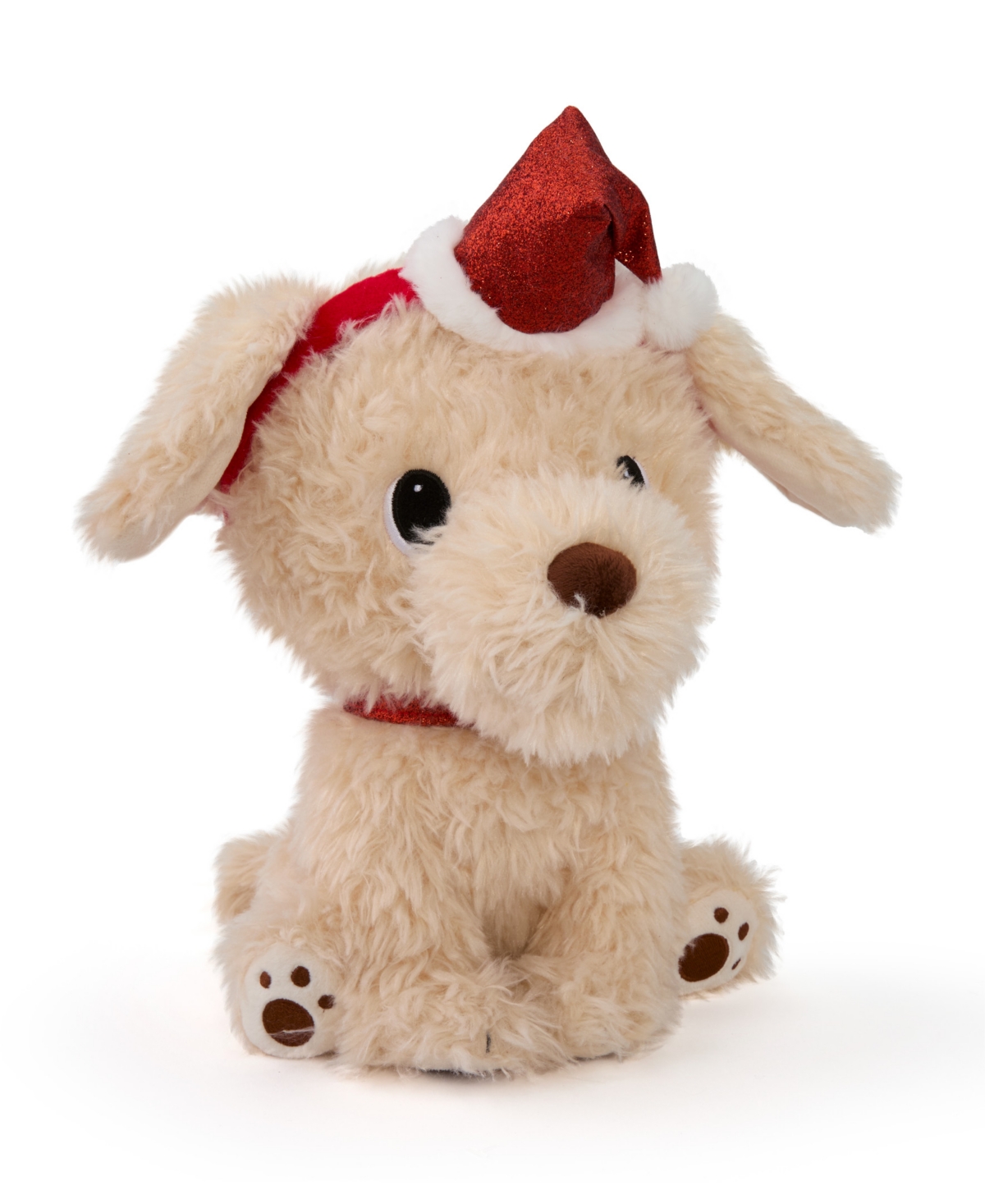 Geoffrey's Toy Box Kids' 10" Golden Retriever With Christmas Hat Plush Toy, Created For Macy's In No Color
