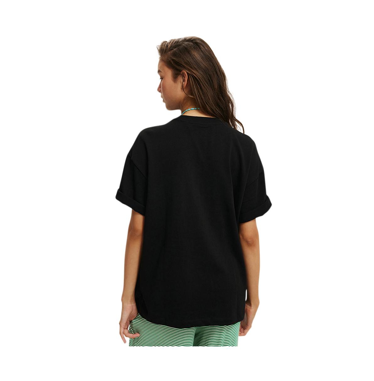 Cotton On Women's The Premium Boxy Graphic Tee - black