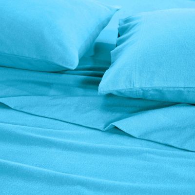 Paisley or Solid Flannel Cotton Deep Pocket Sheet Set