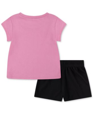 Pink Baby Nike Shorts And T Shirt NIKE Baby Girls New Impressions