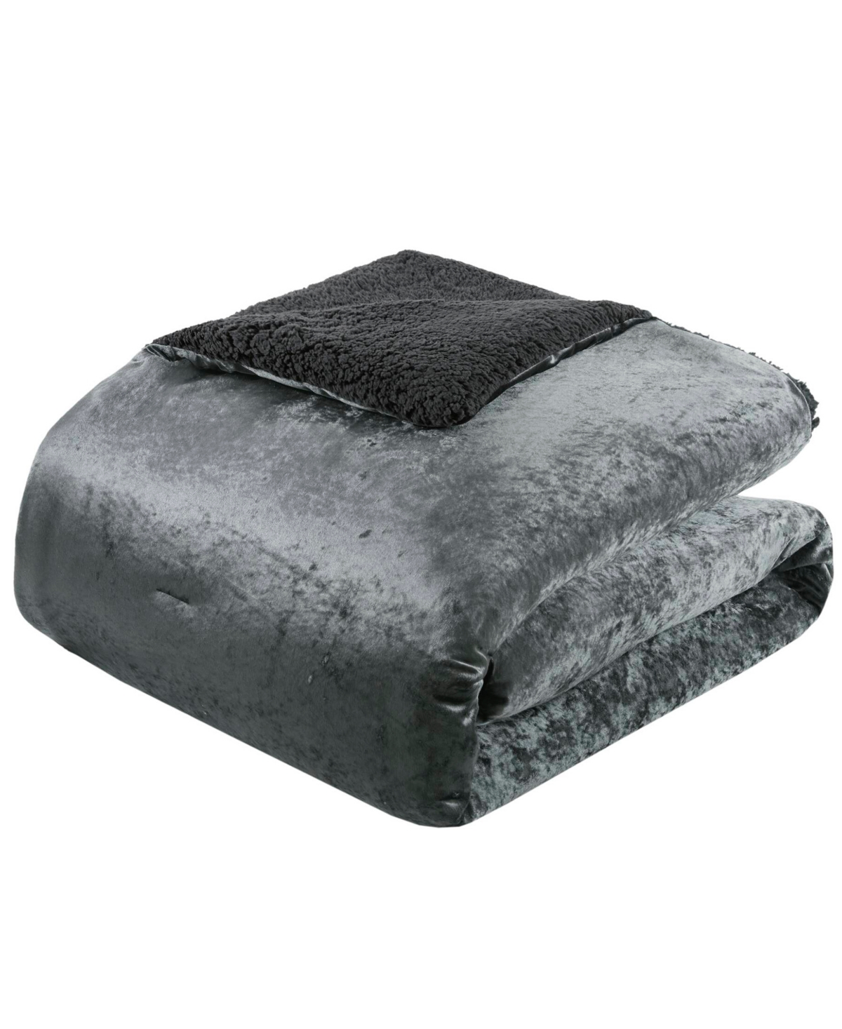 Intelligent Design Mira Reversible 3-pc. Comforter Set, King/california King In Charcoal