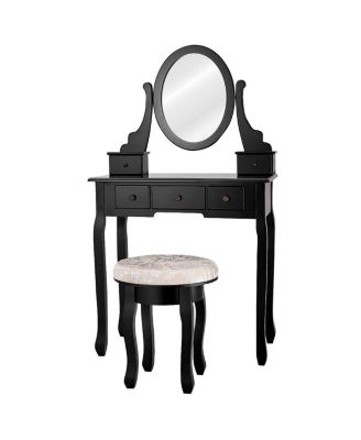 Vanity Makeup Table Set Bedroom Furniture with Padded Stool