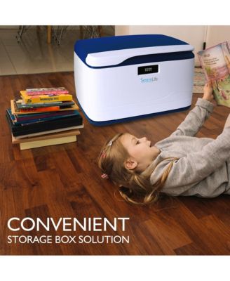 Security Locking Storage Container Bin, 8 Gallon Capacity