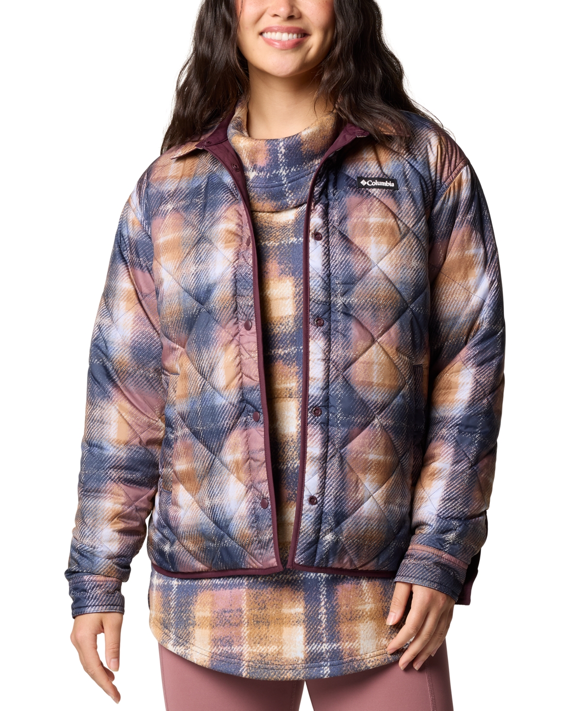 COLUMBIA WOMEN'S LONGHORN RIDGE REVERSIBLE SHIRT JACKET 