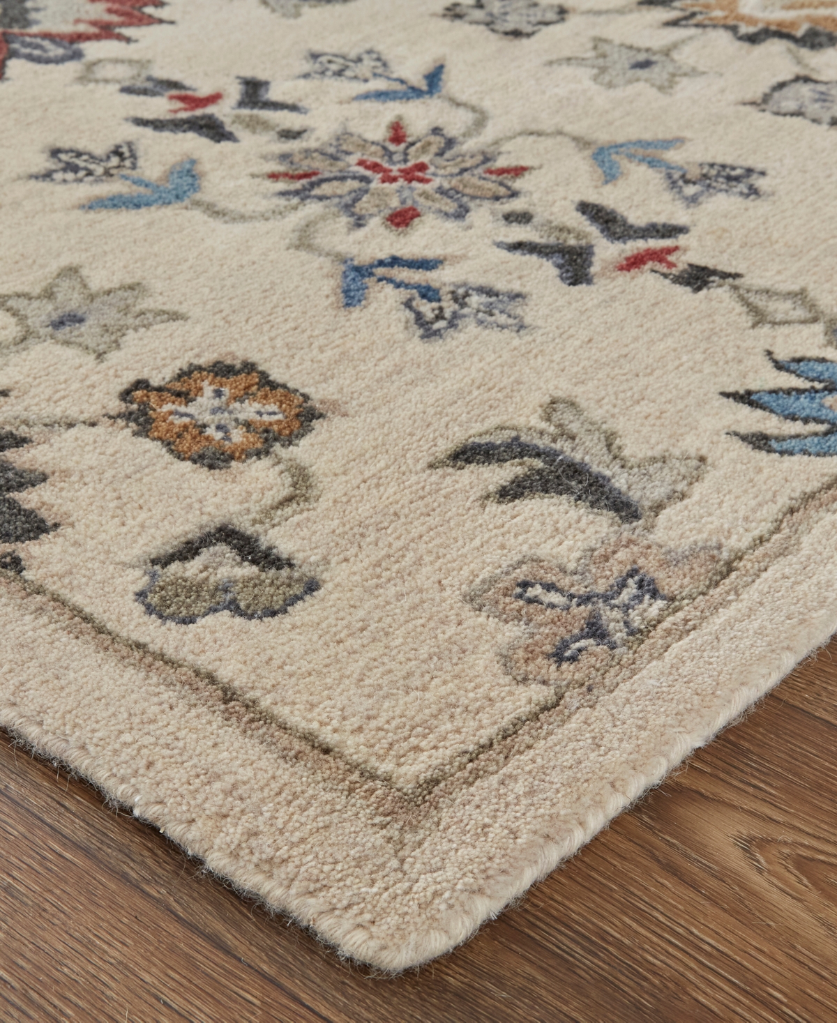 Feizy Rylan 8641f 4'x6' Area Rug In Ivory,blue