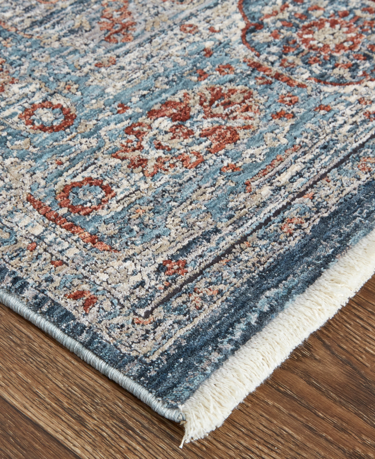 Shop Feizy Marquette 3778f 6'7''x9'10'' Area Rug In Gray,blue