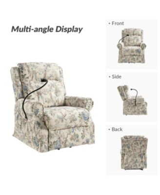 1 piece Polyester Ruprecht Farmhouse Lift Assist Power Recliner chair