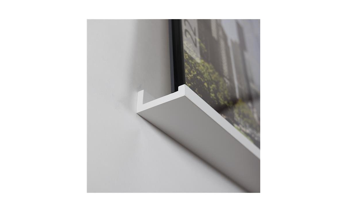 Slickblue Inches Floating Picture Display Ledge Wall Mount Shelf Denver Modern Design- White