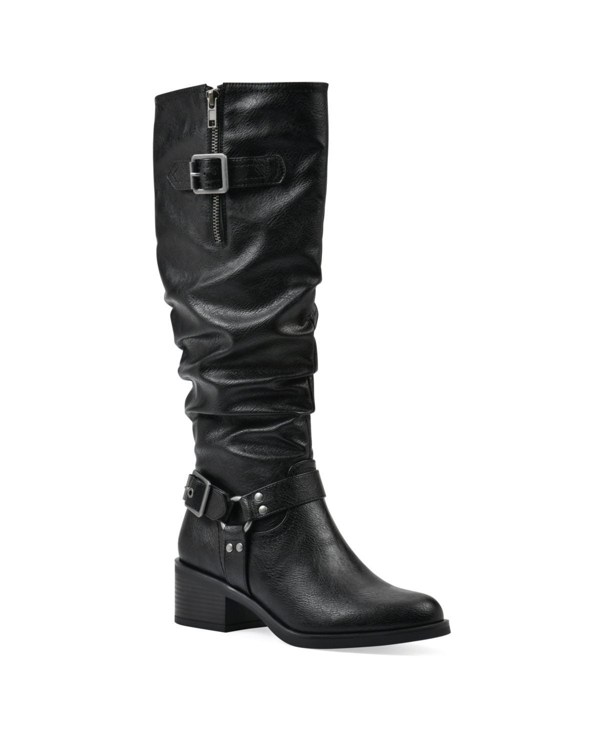 Women's Cushion Tall Shaft Riding Boots - Dark Natural Smooth