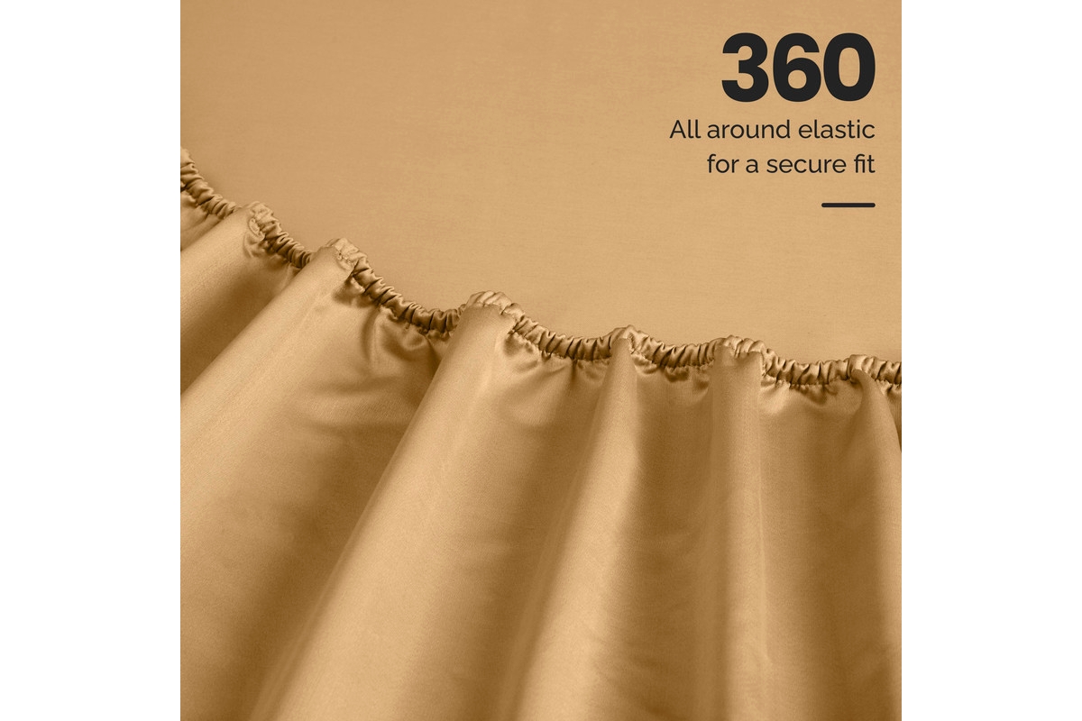 Superior 1500 Thread Count Egyptian Cotton Deep Pocket 4 Piece Sheet Set,