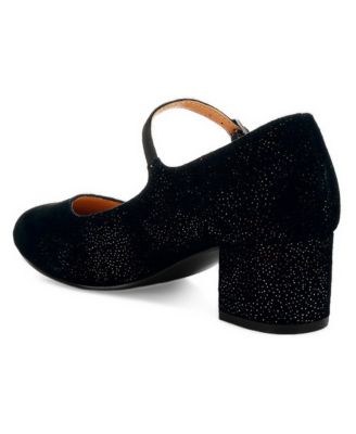 Rag and Co Womens Bettola Shimmer Suede Mary Jane Sandals