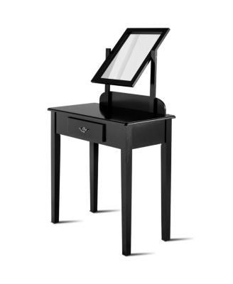 Vanity Dressing Table Stool Set with Large Makeup Mirror