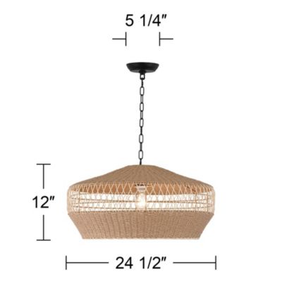 Matias Pendant Ceiling Light with Hanging Vine and Rope Modern Fixture
