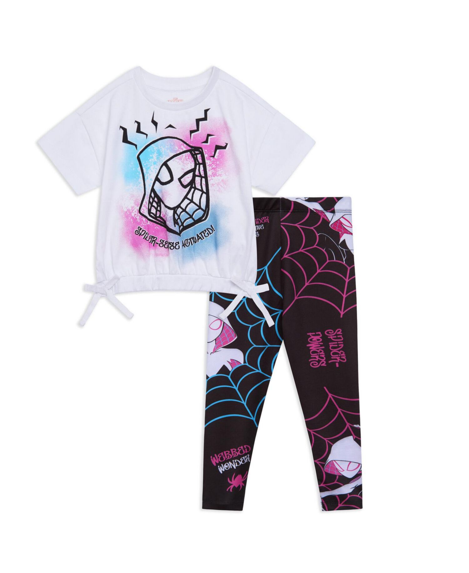 Toddler Girls Spider-Man T-Shirt and Leggings Outfit Set