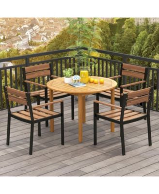 44" Round Outdoor Patio Dining Table