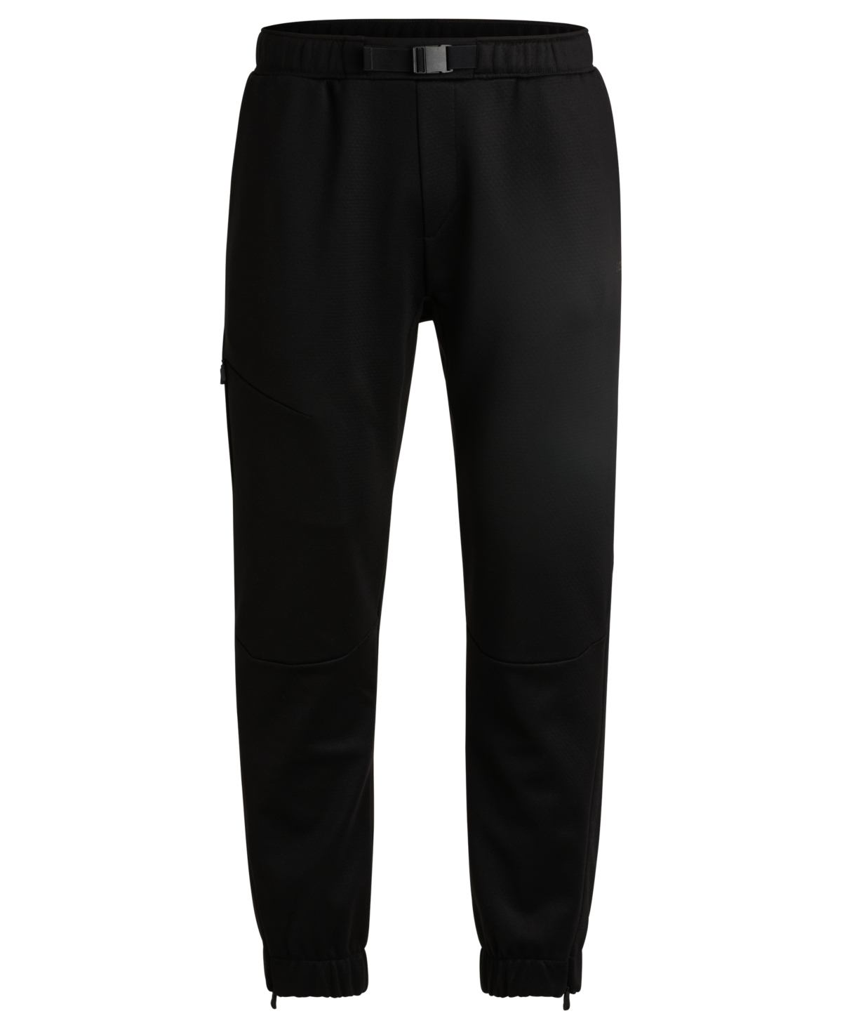 Hugo Boss Boss By  Men's Bonded-fleece Tracksuit Bottoms In Black