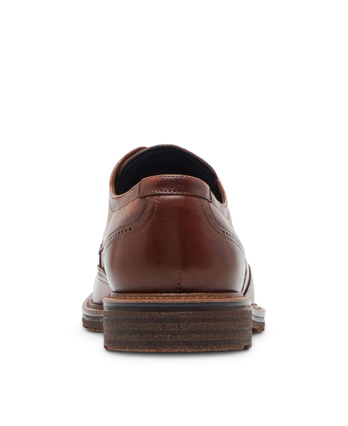 Steve Madden Hoxton Wingtip Derby In Tan Leather
