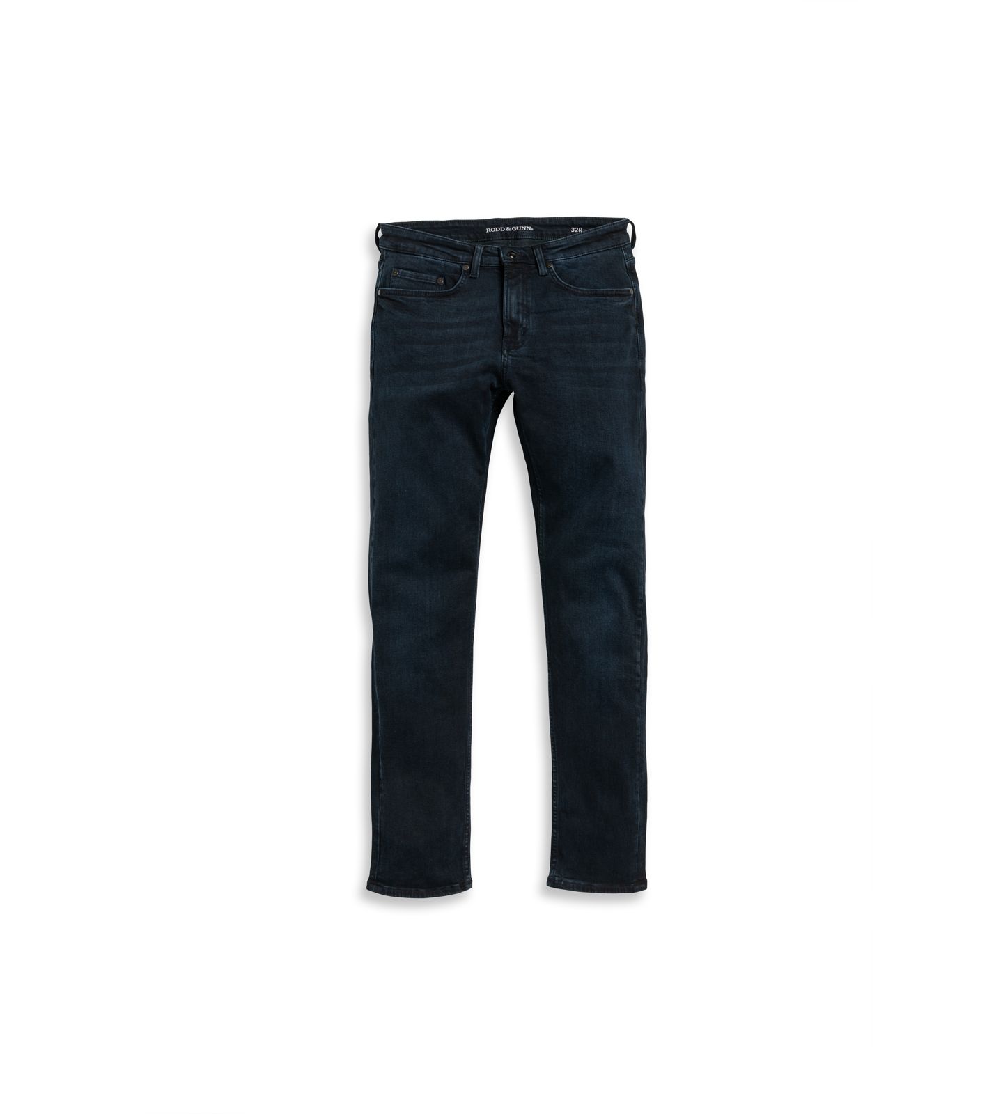 Мужские джинсы Rodd & Gunn Weston Straight Fit Denim Jeans, цвет: Синий чёрный — фото 6