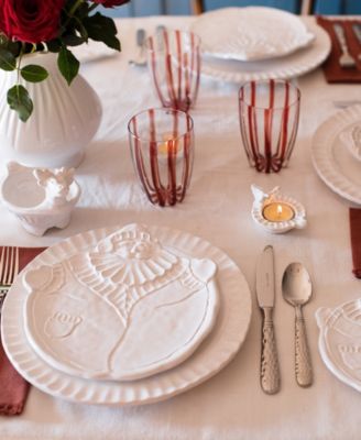 Pietra Natale Figural Santa Salad Plate