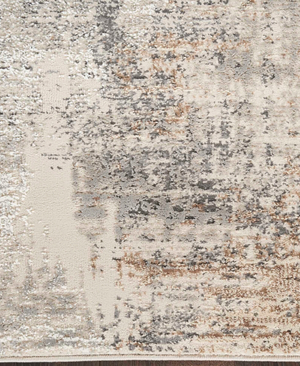 Nourison Home Trends Sut04 7'10"x9'10" Area Rug In Beige,gray