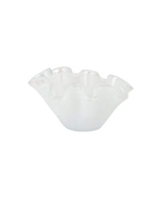 Onda Glass Petite Ruffled Bowl