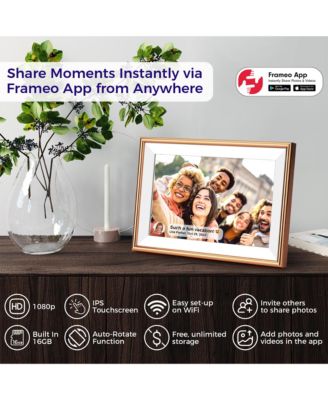 10.1" WiFi Frameo Digital Picture Frame - 32GB Built in Storage