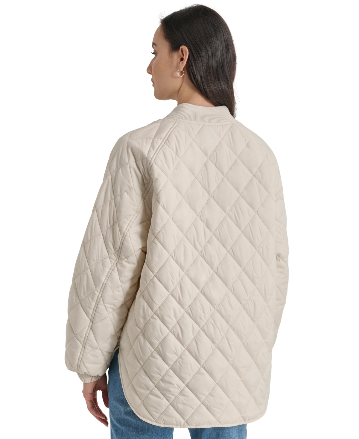 Dkny Jeans Women's Zip-Front Lightweight Puffer Jacket - D5K - LT CITY KHAKI