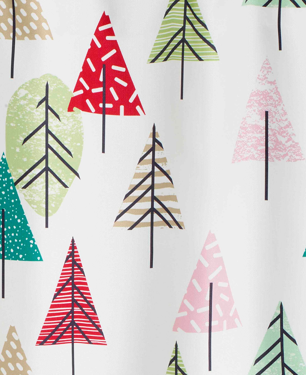 Nicole Miller Chic Tree Shower Curtain, 72" X 72" In White