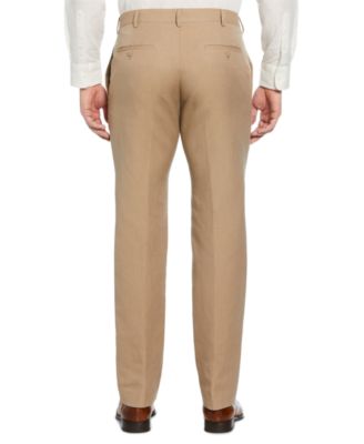 Men's Linen Blend Flat Front Pant