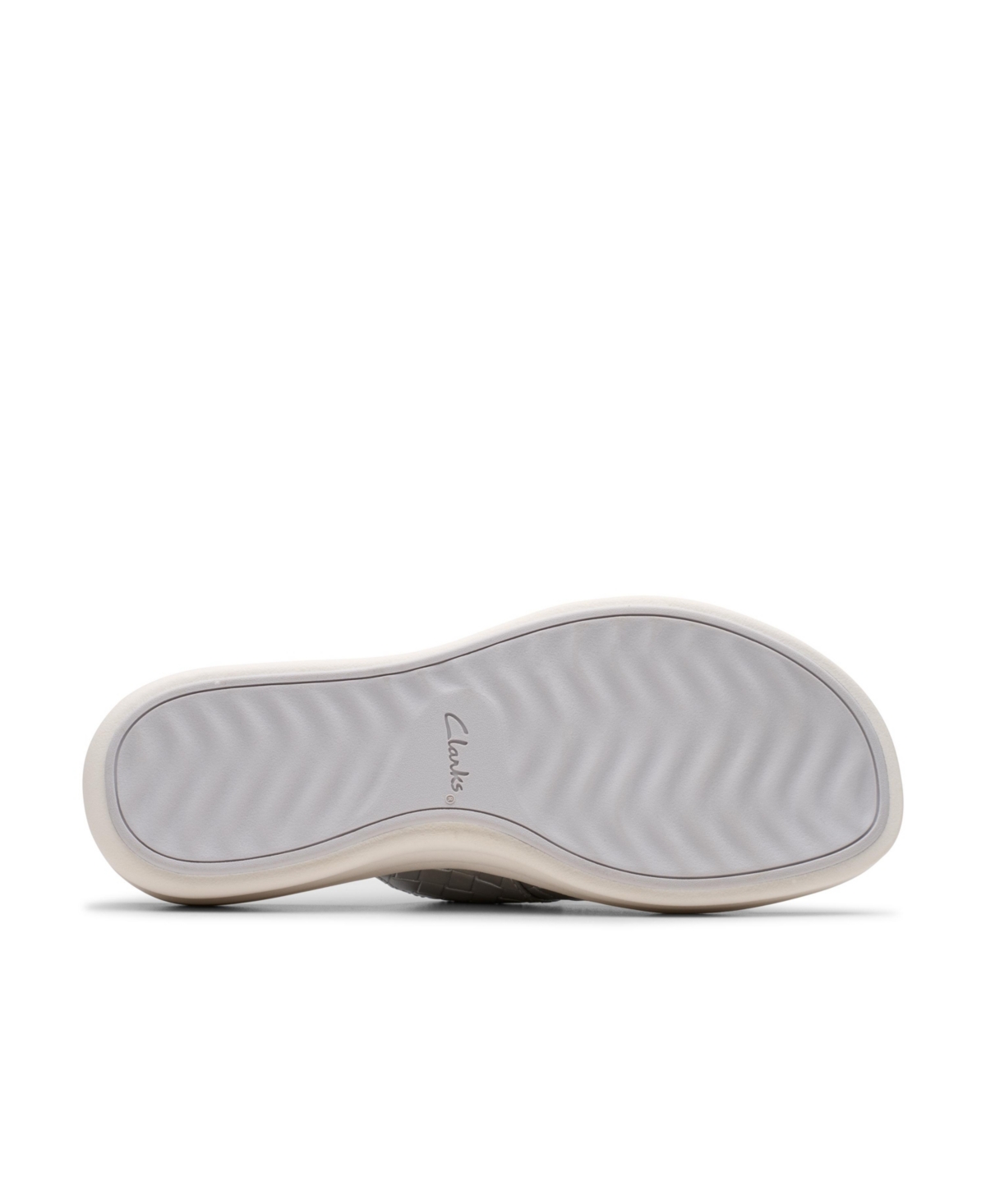 Clarks Women's Drift Buckle Slip-on Slide Wedge Sandals In Silver Metallic Synthetic
