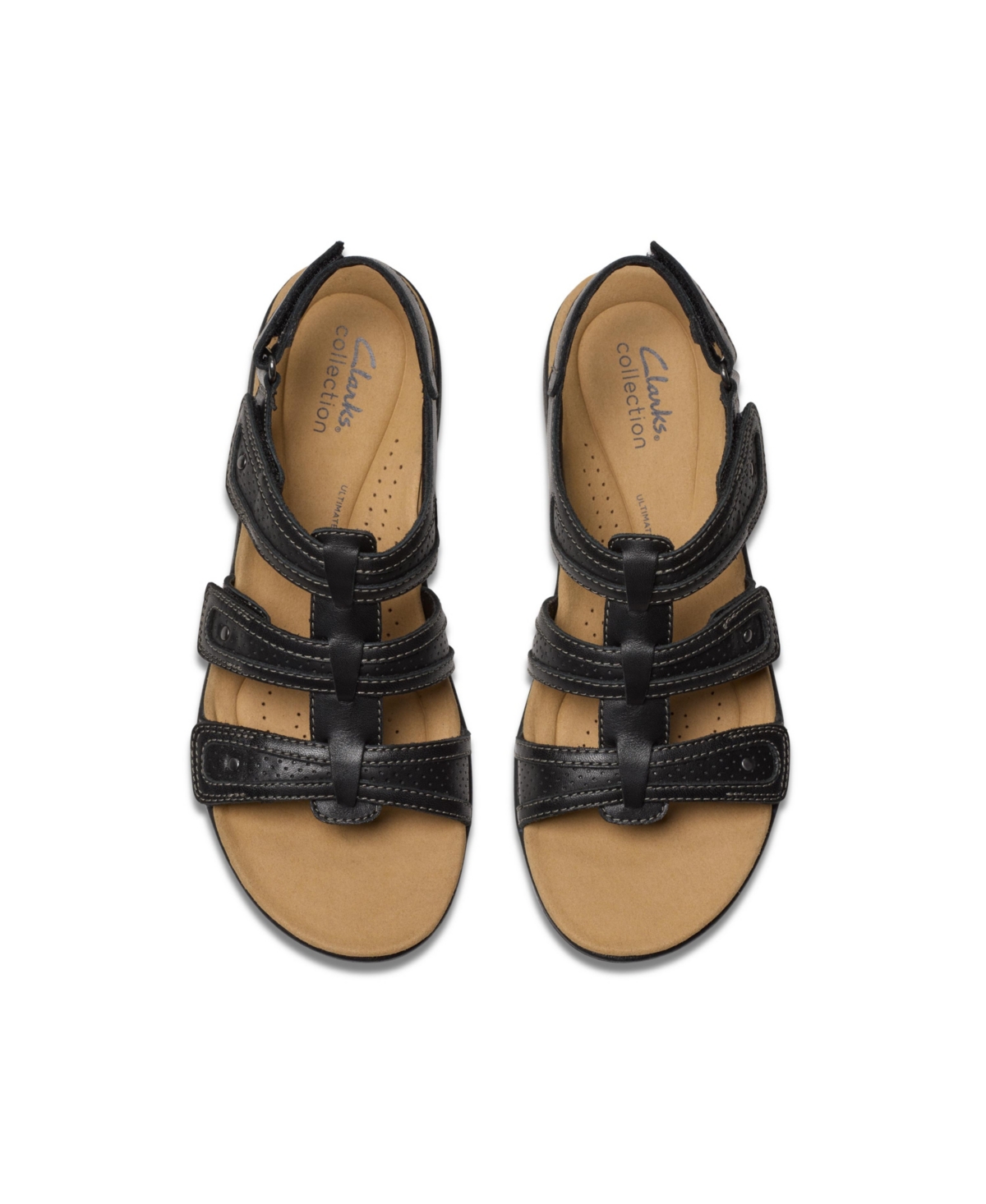Clarks Laurieann Vine Womens Leather Open Toe Ankle Strap In Black Leather