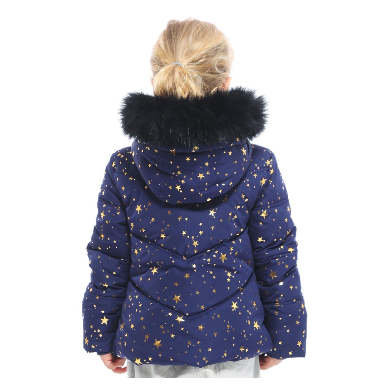 Куртка Rokka&Rolla Heavyweight Puffer Jacket Bubble Coat для девочек, цвет: Золотой — фото 3