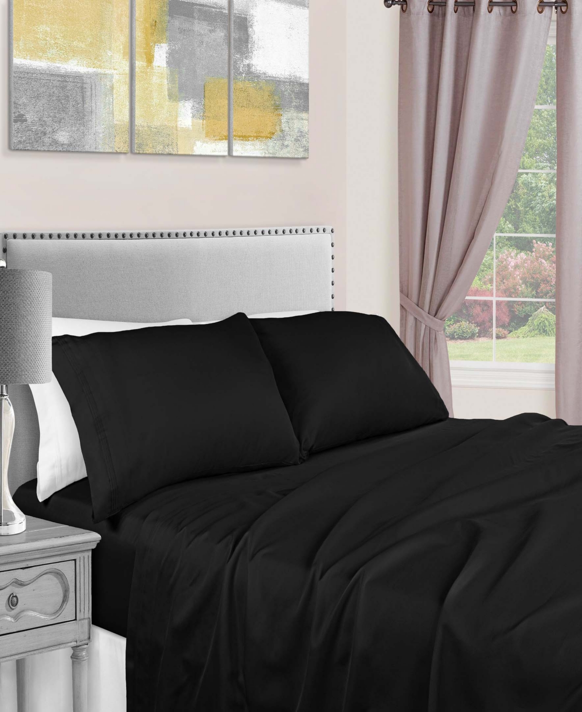 Superior 1500 Thread Count Egyptian Cotton Deep Pocket 4 Piece Sheet Set,