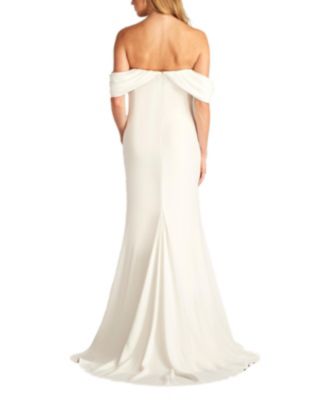 Women's Amishta Off-The-Shoulder Crepe Gown