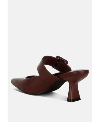 Womens Shein Star Slim Block Heel Mules