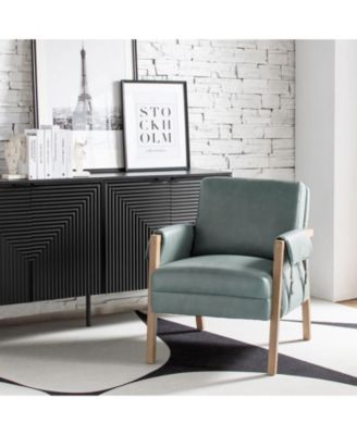 Olivia Farmhouse Armchair with Solid Wood Frame