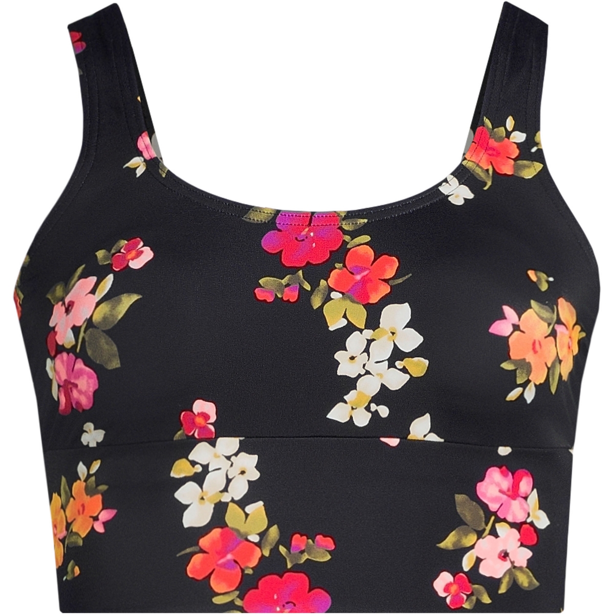 Lands' End Women's Tugless Scoop Neck Midkini Swimsuit Top