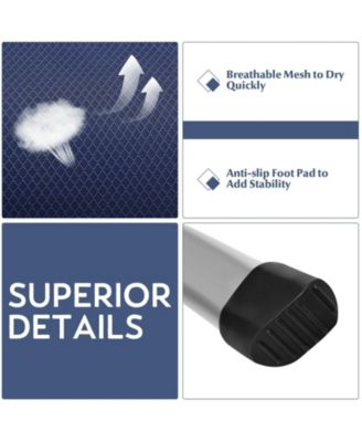 2 Pieces Patio Dining Chair with Adjust Portable Headrest