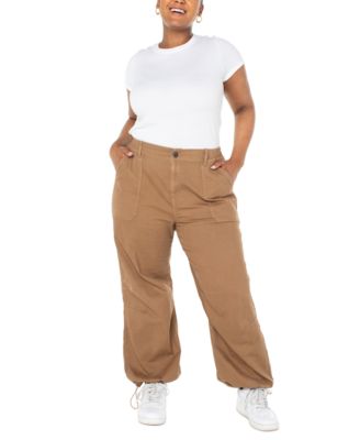 Juniors' Parachute High-Rise Pants 
