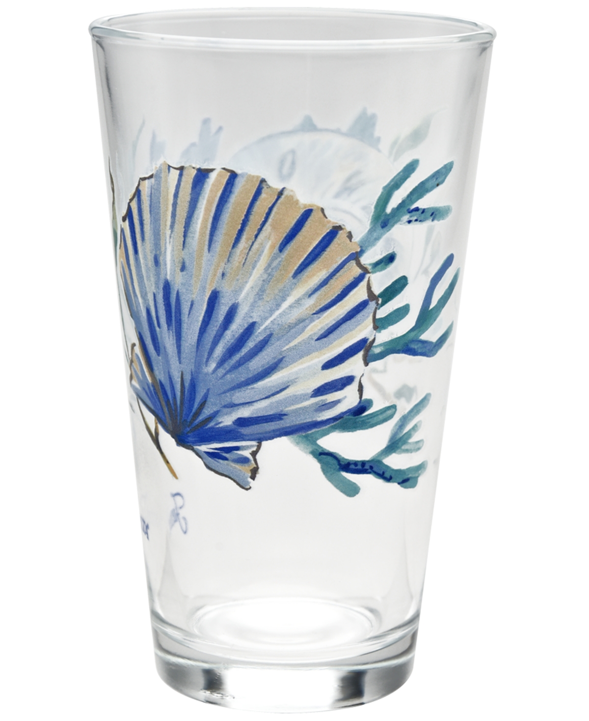 Fiesta Coastal Shores Tapered Cooler Glass, Set Of 4 In Multi