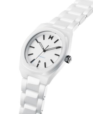 Men's Odyssey II White Ceramic Bracelet Watch ,40mm
