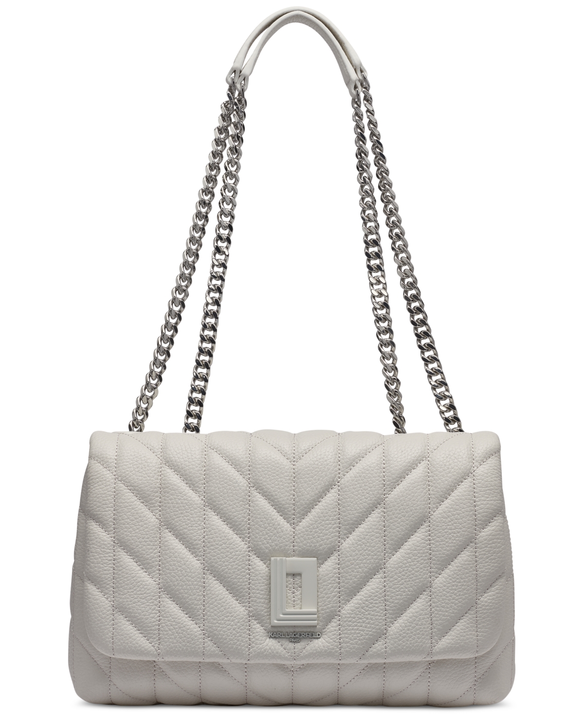 Karl Lagerfeld Paris Lafayette Medium Quilted Leather Shoulder Bag