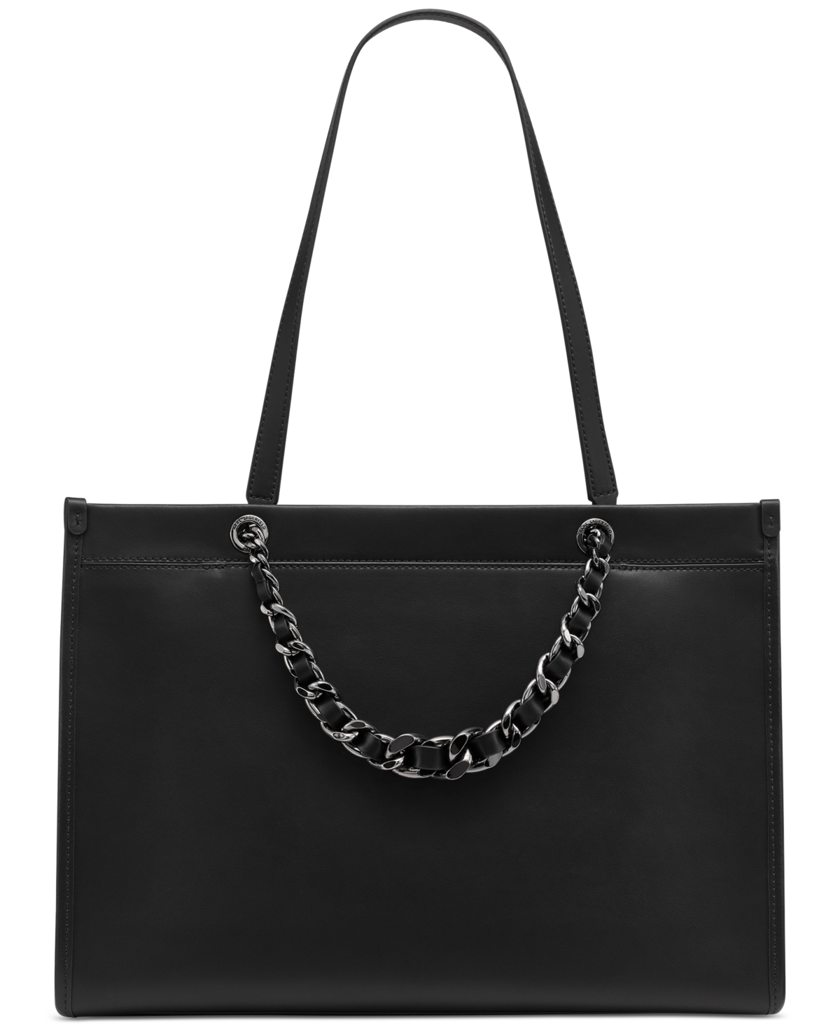 Karl Lagerfeld Savoie Large Leather Tote In Black