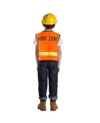 Kids Orange Construction Worker Role-Play Set