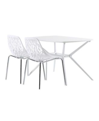 4-Piece Birds Nest Style Lounge Chair Set, Elegant White Design for Indoor & Outdoor Use