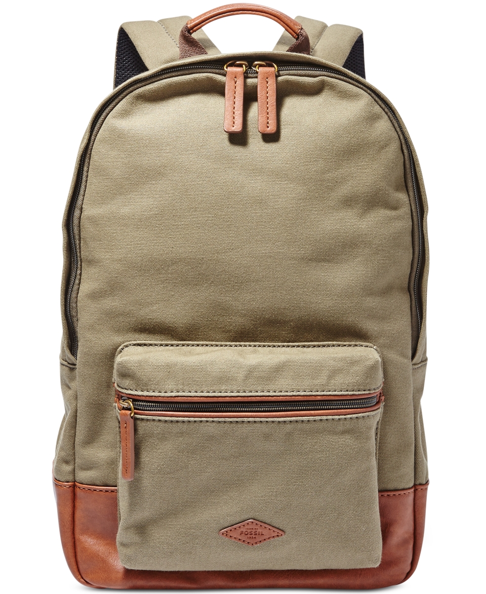Fossil Estate Canvas Backpack   Accessories & Wallets   Men