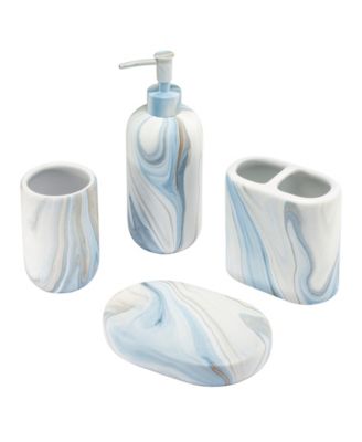 Waves Ceramic Bath Accessory Set