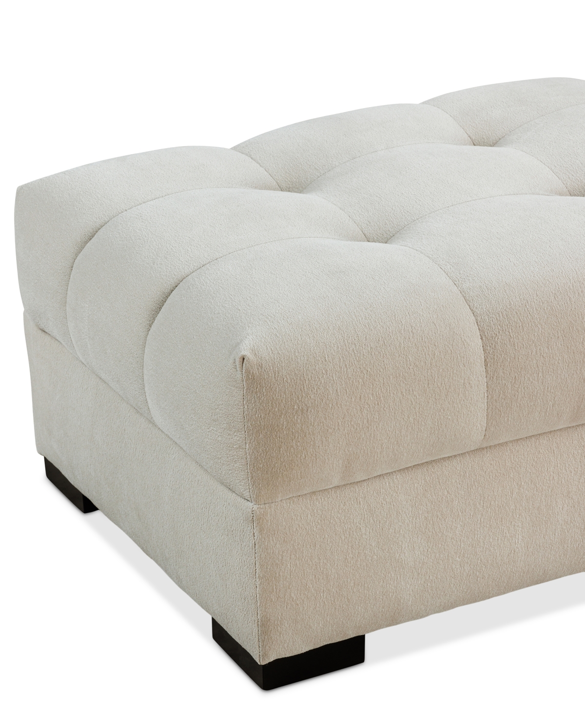 Macy's Elbeth Fabric Ottoman, Exclusively At  In Sand